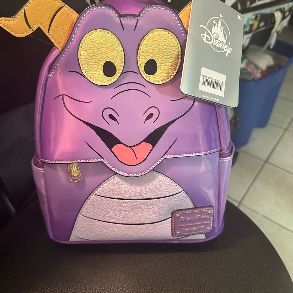 Disney Purple and Yellow Dragon Backpack